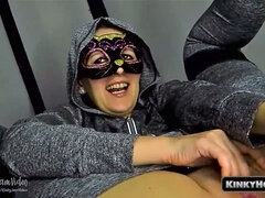 素人, アナル, ブロンド, オナニー, 小柄, 一人