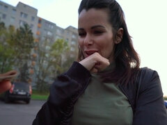 Jessy Jey sucks and rides big beautiful male stick in POV