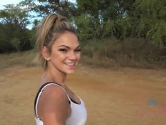 Enthousiasteling, Vingeren, Vriendin, Masturbatie, Orgasme, Klein, Gezichtspunt, Openbaar