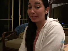 Grote lul, Grote mammen, Bruinharig, Fetisj, Handbeurt, Hd, Gezichtspunt, Onder de rok