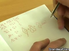 Old teacher gives head and rides at same time