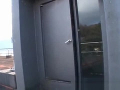 Asiático, Mamada, Japonés, Al aire libre, Público