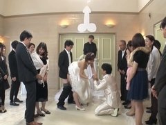Asiático, Novia, Engañando, Cornudo, Fetiche, Japonés, Boda, Esposa