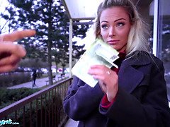 Blondine, Spermaladung, Kehlenfick, Schwanz, Milf, Pov, Öffentlich, Realität