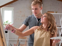 デカチン, フェラチオ, 自然山雀, オマンコ, ロシア人, ガリガリ, ティーン, オッパイの