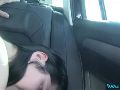 Amateur, Gros seins, Sucer une bite, Voiture, Éjaculation interne, En levrette, Pov, Public