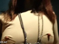 お尻, カワイイ, ドレス, 露出狂, 裸, ヌード, オッパイの, のぞき