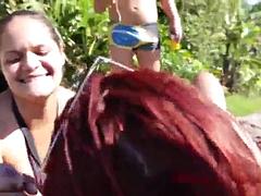 In den arsch, Blasen, Brasilien, Spermaladung, Handjob, Latina