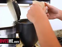 Amerikaans, Grote mammen, Pijpbeurt, Gek, Handbeurt, Hd, Keuken, Naakt