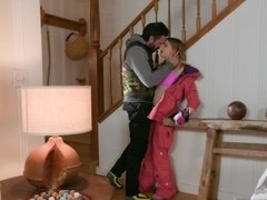 フェラチオ, 茶髪の, カップル, バック, 彼女, Hd, 自然山雀, 馬乗り