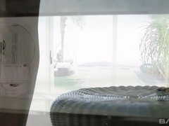 アナル, お尻, 黒人, 茶髪の, イく瞬間, 異人種間, 下着, 熟年