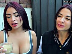 Brian Evansx Pounds Silvana Lee and Her Girlfriend in Wild Stepsister Foursome Packed with Blowjobs and