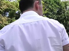 Blonde teen with cash in her pocket takes on a POV blowjob and sex for money