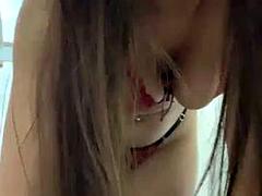 Lieveling, Grote mammen, Latijnse vrouw, Masturbatie, Tieten likken, Speelgoed, Vibrator, Webcamera