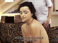 Daddy4k. dark haired satisfies her sexual needs using fuckstick of bfs grandpa