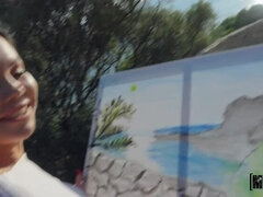 Жопа, Большие сиськи, Минет, Сперма на лице, Деньги, На природе, От первого лица, Реалити