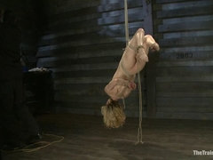 Anaal, Bondage discipline sadomasochisme, Gebondenheid, Seksspeelgoed, Vrouw, Vernedering, Straf, Slaaf