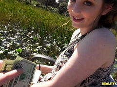 Kont, Pijpbeurt, Buiten, Gezichtspunt, Strippen, Tiener, Tieten likken