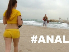 Anaal, Strand, Pijpbeurt, Hardcore, Hd, Latijnse vrouw, Openbaar, Spaans