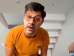 Conflict ends for guy and friends skinny GF with awesome sex