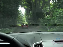 Leie, Blasen, Braunhaarige, Flashen, Im freien, Pov, Muschi, Abendanzug