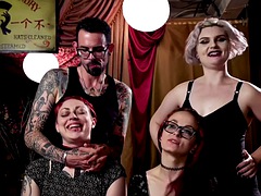 アナル, 緊縛, 黒人, 黒人, グループ, ポルノスター, 赤毛, ヤリマン