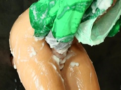 Bruinharig, Seksspeelgoed, Muurgat, Hakken, Kut duiken, Alleen, Sperma, Zuigen