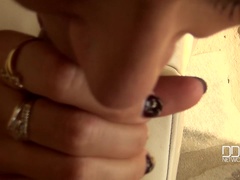 Negro, Mamada, Semen en la boca, Vestido, Francés, Pajear, Coño, Chupando