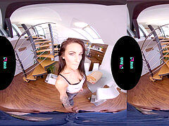VRHUSH smallish Lexi Dona rails a man rod in VR POV