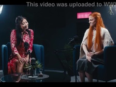 Lesbian Redhead Freezes Time To Dominate Asian Maid - Hardcore Lezdom Face Fucking & Squirting