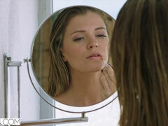 デカ尻, ブロンド, フェラチオ, 大学生, バック, キス, 生徒, オッパイの