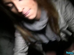 Amateur, Verga grande, Mamada, Engañando, Pareja, Corridas faciales, Al aire libre, Público