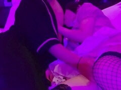 Amateur, Asiatique, Sucer une bite, Éjaculation interne, Hd, Japonaise, Perverse, Jarretelles