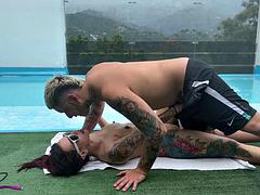 An afternoon by the pool and lots of sex at the best hotel in the city