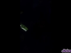 Russian Brunette Takes Huge Facial in Forest - Deep Throat Blowjob & Cum Walk