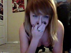 Amateur Redhead Gagged, Slapped and Fucked Hard