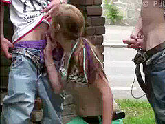 Mamada, Coche, Orgía, Público, Coño, Adolescente