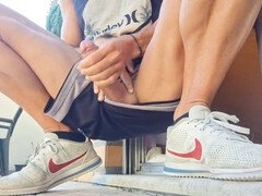 デカチン, 捕まる, イく瞬間, ゲイ, 公共