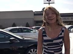 Mamada, Coche, Corridas, Sexo duro, Pov, Montar, Adolescente, Tetas
