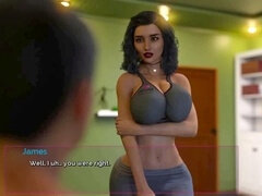 Dreidimensional, Leie, Indisch, Milf