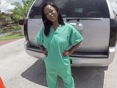 Negro, Coche, Estilo perrito, Pajear, Interracial, Al aire libre, Tatuaje, Tetas