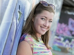 Mooi, Grote kont, Grote mammen, Blond, Pijpbeurt, Hondjeshouding, Buiten, Tiener