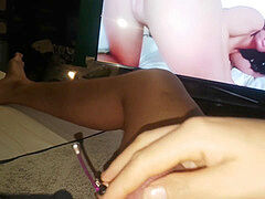 デカチン, イく瞬間, 手コキする, オナニー