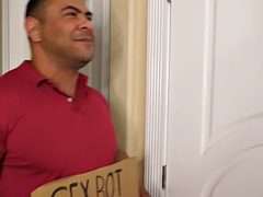 Busty bisexual MILF fucked in MMF action after facesitting