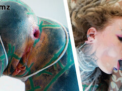 ブロンド, フェラチオ, チン, ハードコア, Hd, 異人種間, タトゥー, オッパイの