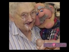 Granny Gets Huge Facial