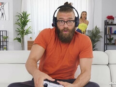 Anal, Verga grande, Mamada, Estilo perrito, Flexible, Latina, Flaco, Tetas