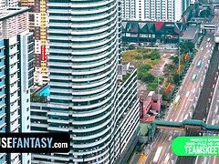 口内発射, イく瞬間, 爸, 娘, 黒人, なめる, オマンコ, 三人