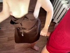 Brutal, Erótico, Cocina, Mamá, Tetas naturales, Desnudo, Adolescente, Tetas