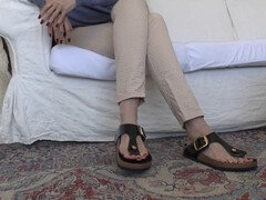 Amateur, European, Feet, German, Mature, Milf, Solo, Spandex